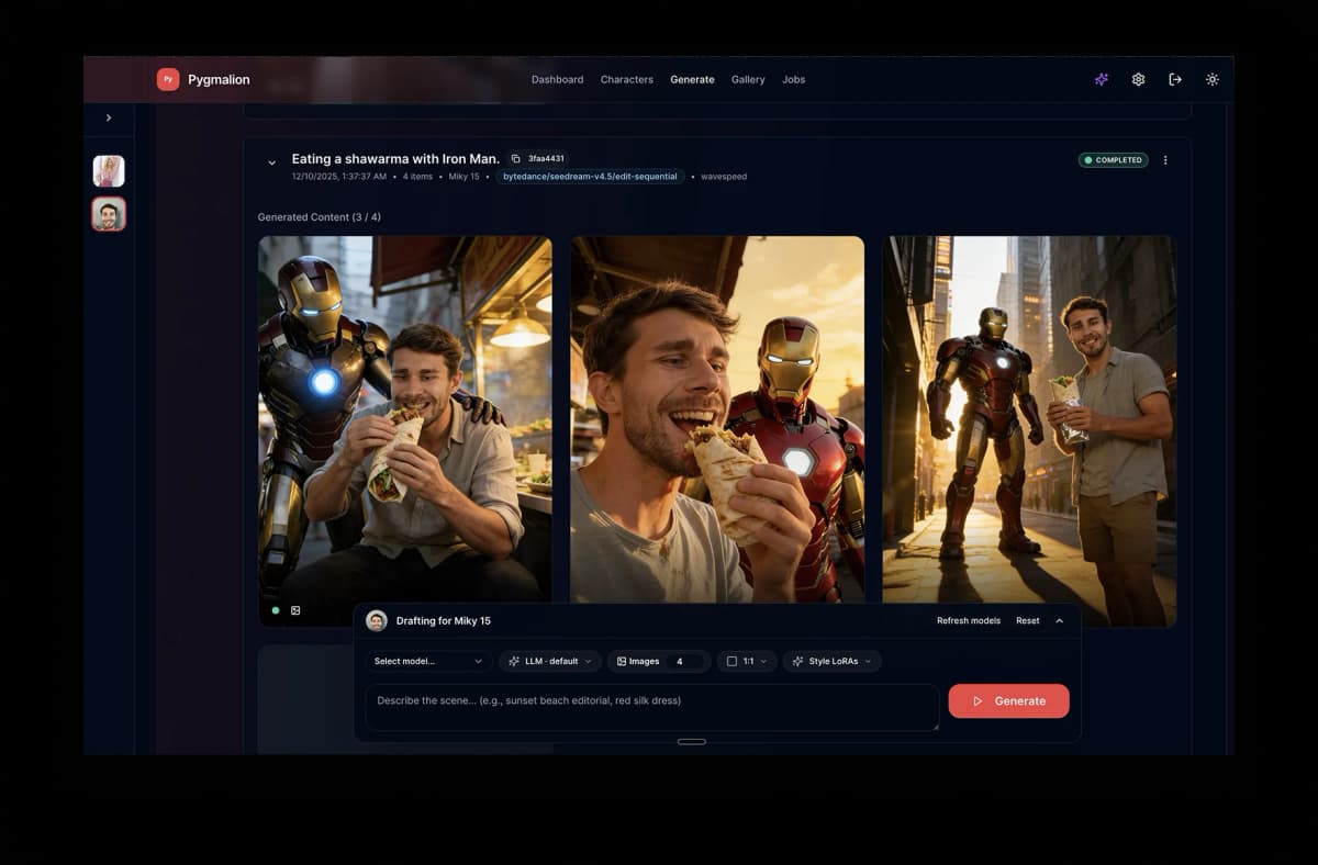 Pygmalion project cover