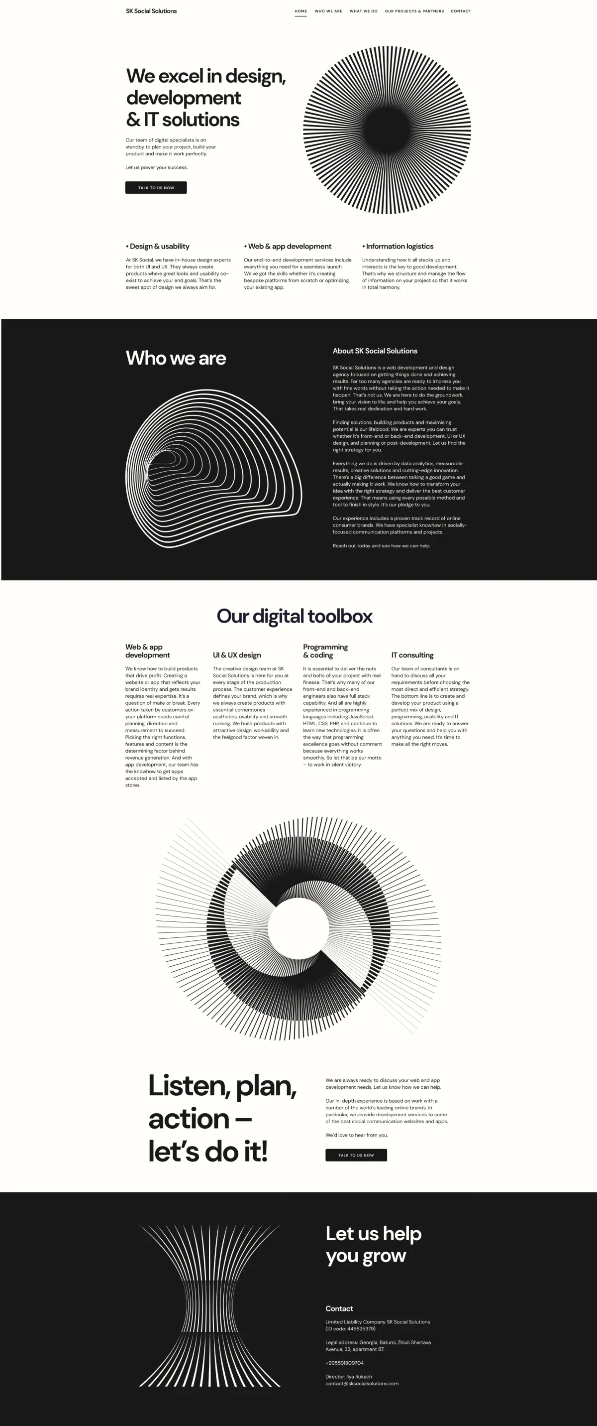 Minimal brand UI direction