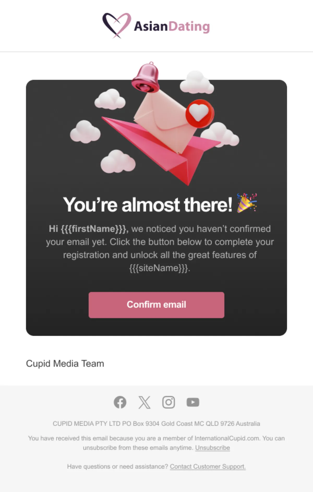 Double opt in email