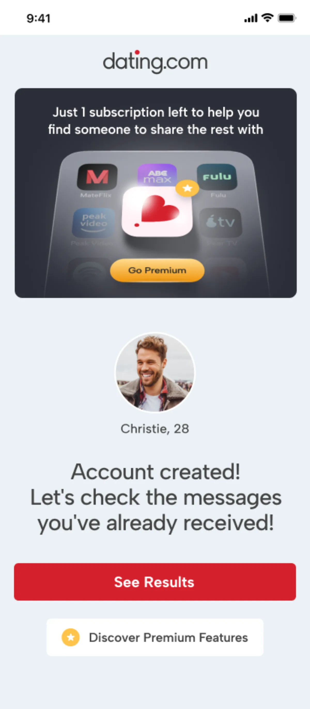 Go premium step mobile screen